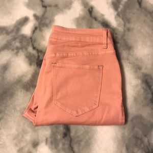 Coral skinny jean